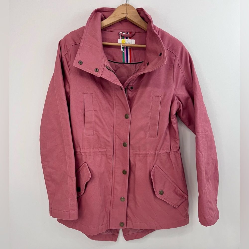 Boden Kentwell Parka Coat Jacket Dusty Rose Pink US Size 4 - Picture 5 of 12